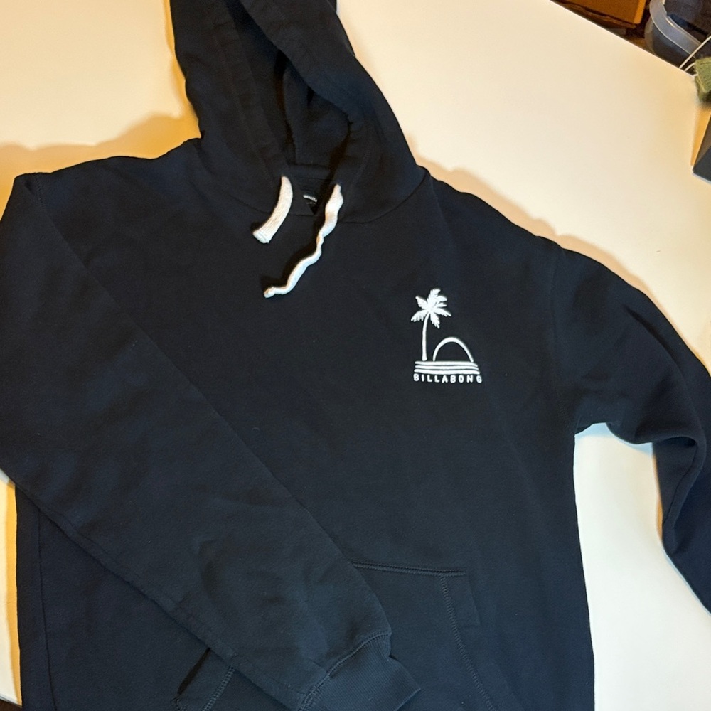 Billabong Black Hoodie with White Accents